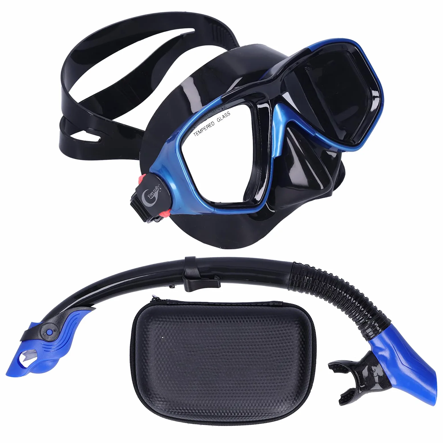 Juego de Gafas de Snorkel con Snorkel Antivaho y Completamente Seco para Niños Adultos, Material de Silicona Suave, 1 Unidad, Aptas para Deportes Acuáticos