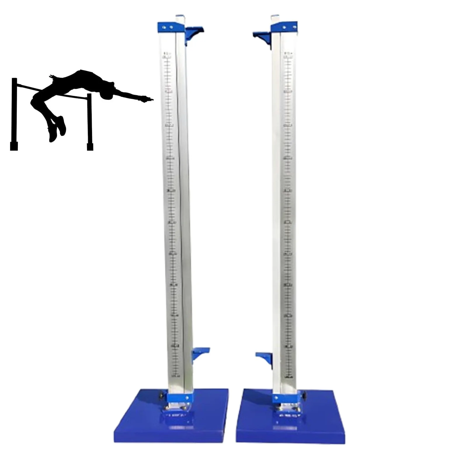Estándares de salto altos para pista y campo, altura ajustable de 30 a 230 cm, kit de equipo de metal resistente para competiciones y entrenamiento, diseño enrollable