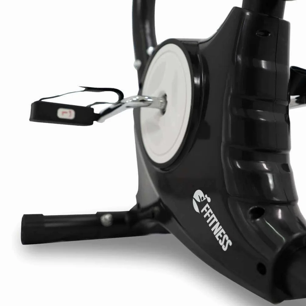 Ffitness FLC201BN - Bicicleta estática fácil de trabajar en casa con cardio Gym Fitness Trainer, equipo deportivo, entrenamiento corporal, adelgazar la celulitis, músculos y piernas resistencia, Negra