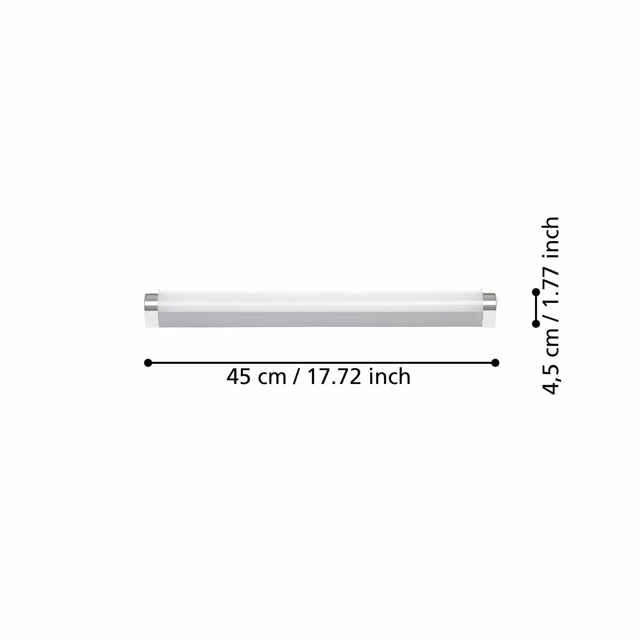 Eglo LED lámpara de espejo Tragacete 1 IP44 45 cm plata blanco