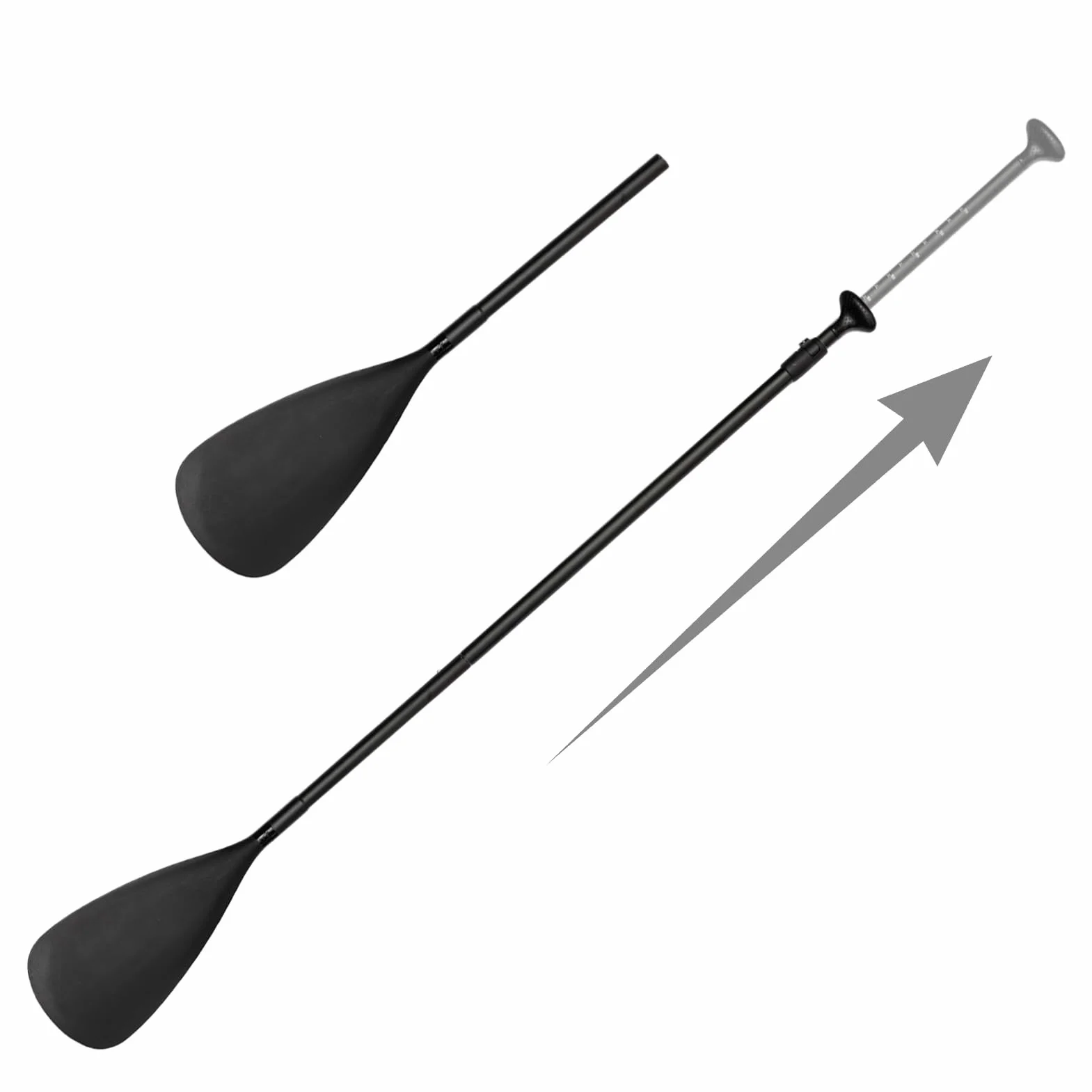 Remo De Kayak Ajustable 2 En 1 Aleación De Aluminio Suministros Deportes Acuáticos Navegación