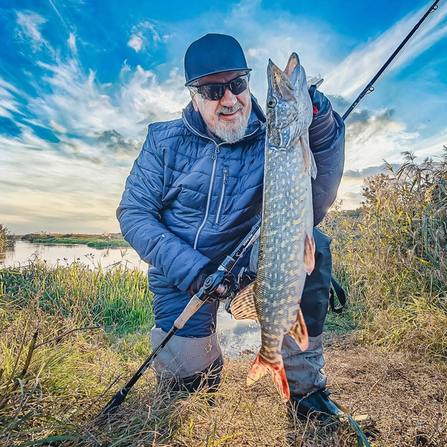 Raprance Pantalones de Pesca Transpirables con Cintura Alta para vadear