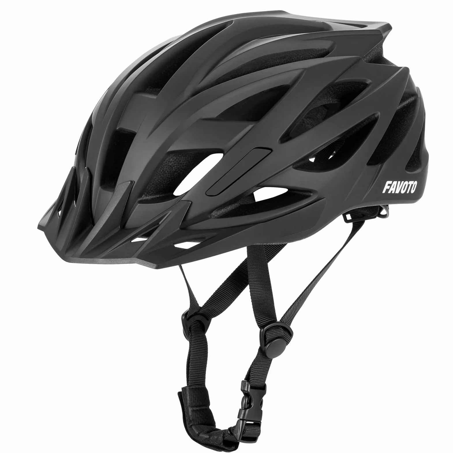 Favoto Bicycle Helmet for Adults – Lightweight Cycling Helmet with Visor, Suitable for Road & MTB Bike Riding, for Men and Women