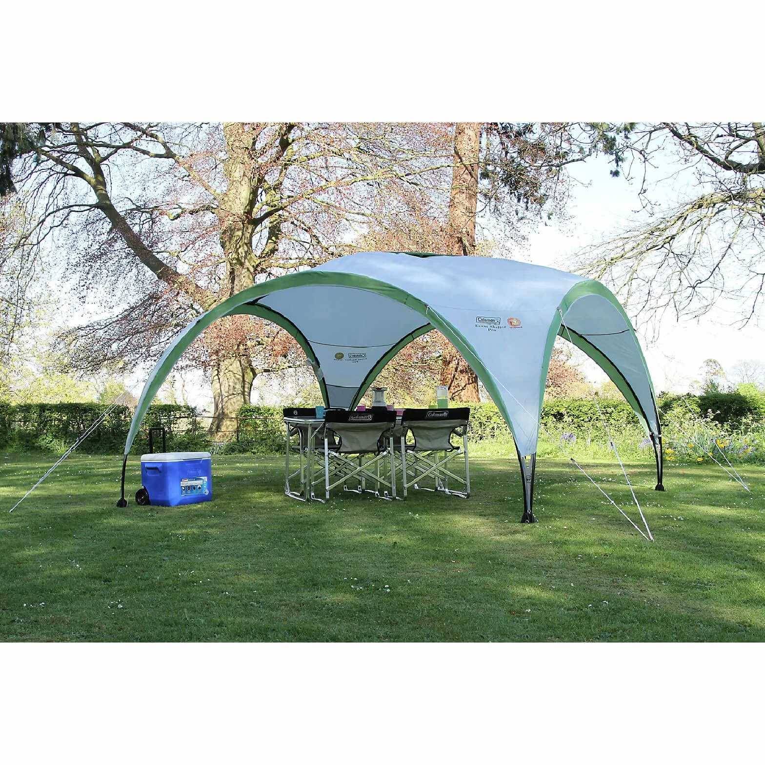 Coleman Gazebo Event Shelter Pro L 12 x 12 pies para Festivales, jardín y Camping, construcción de Postes de Acero Resistente, Tienda de campaña Grande con protección Solar SPF 50+