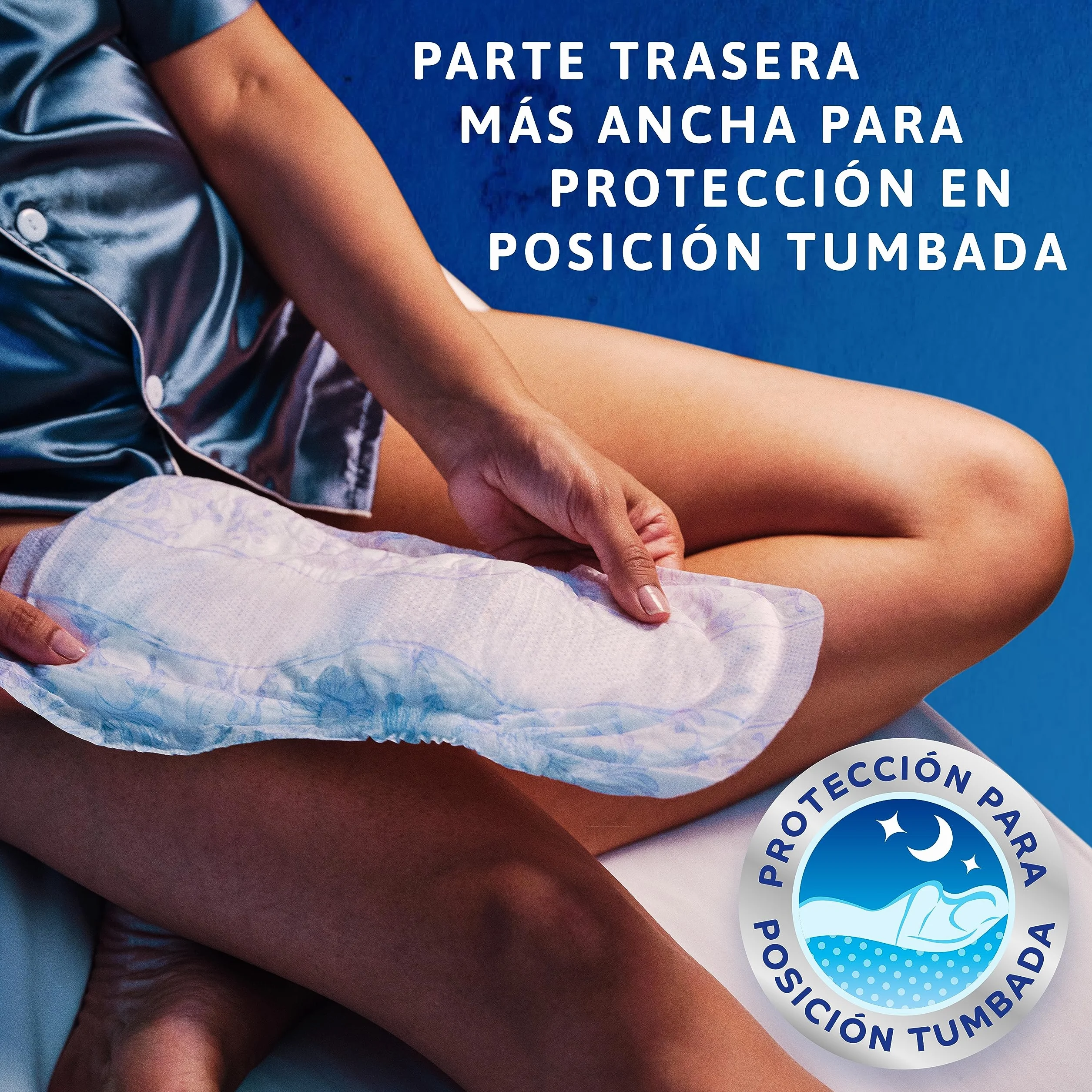 TENA Discreet Protect+ Maxi Night 48 Compresas Nocturnas Mujer Máxima Protección Absorción InstaDRY