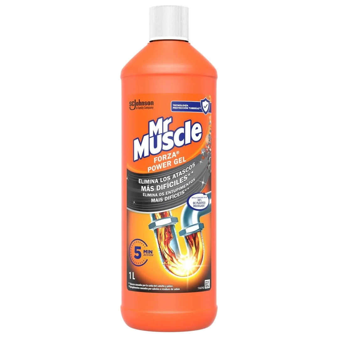 Mr Muscle Gel Limpia Tuberías, 1L