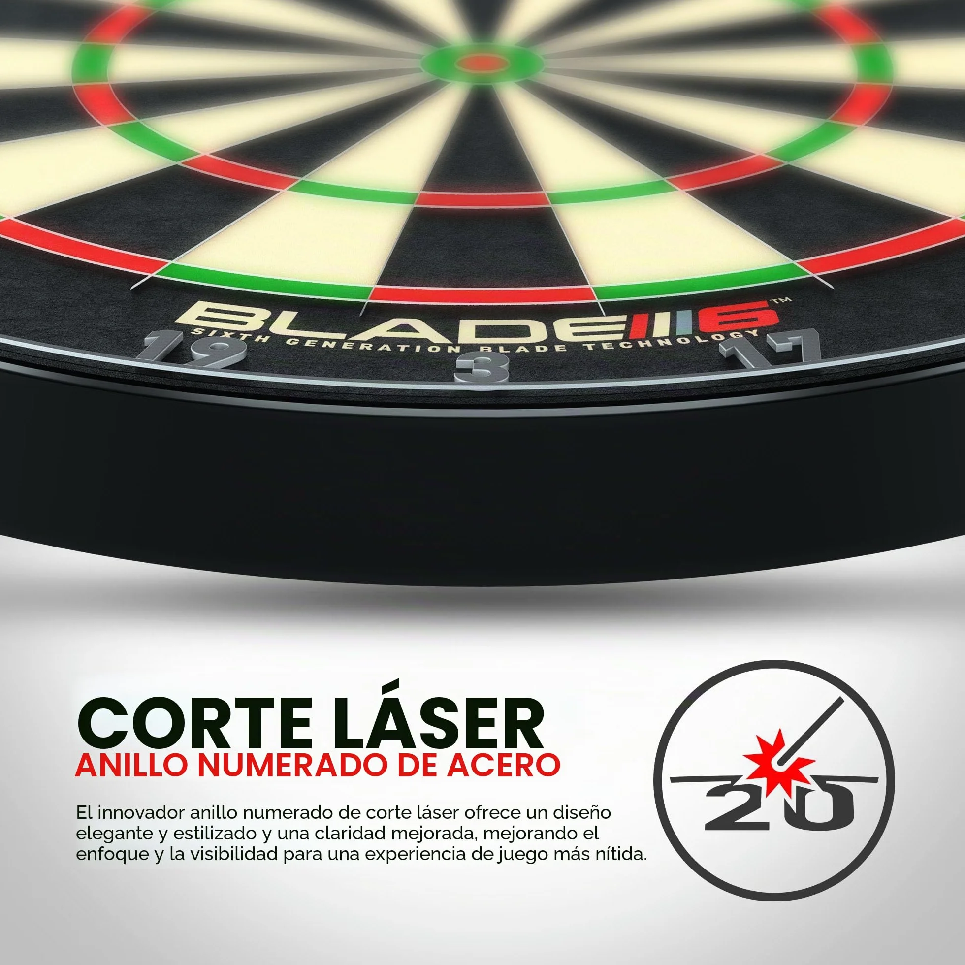 WINMAU Blade 6 Series Professional Bristle Dartboard