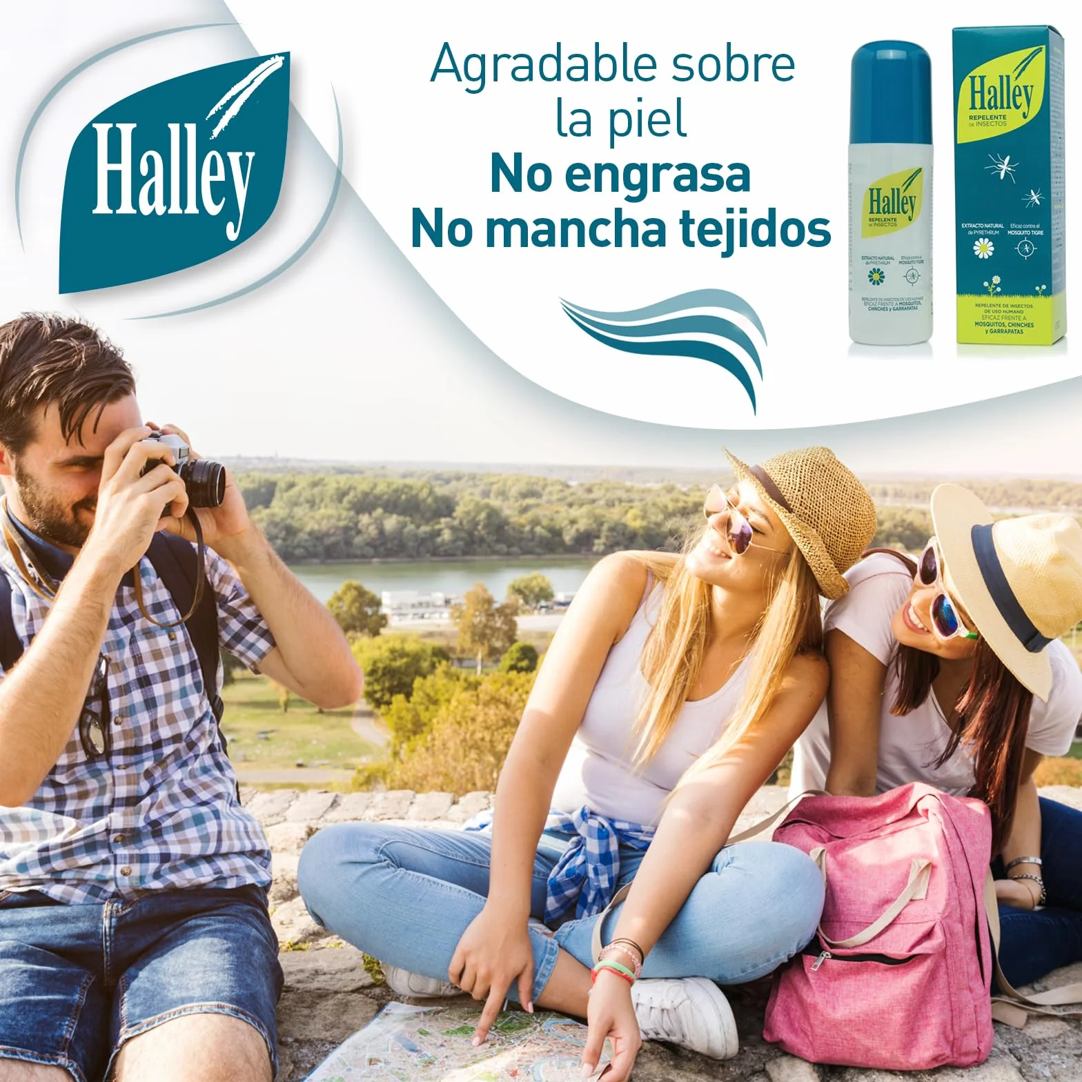 Halley Repelente Mosquitos Spray 250ml Extracto Natural de Pyrethrum