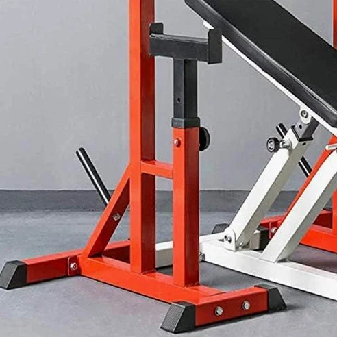 Soporte multifunción ajustable para sentadillas para gimnasio en casa, entrenamiento de fuerza y entrenamientos de cuerpo completo, diseño que ahorra espacio