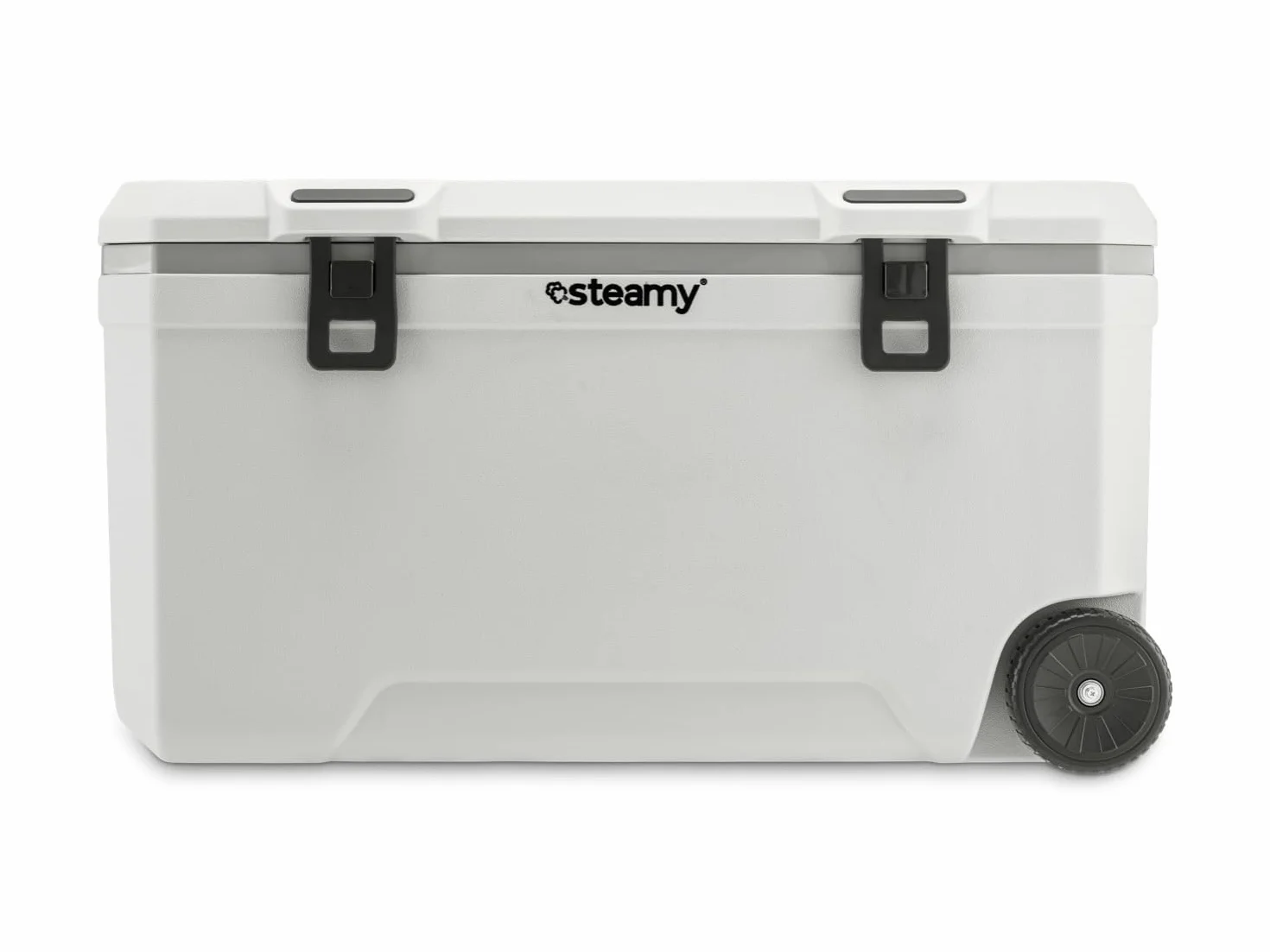 Steamy Marine 120 Nevera Pasiva con Ruedas, 120 litros, Blanco