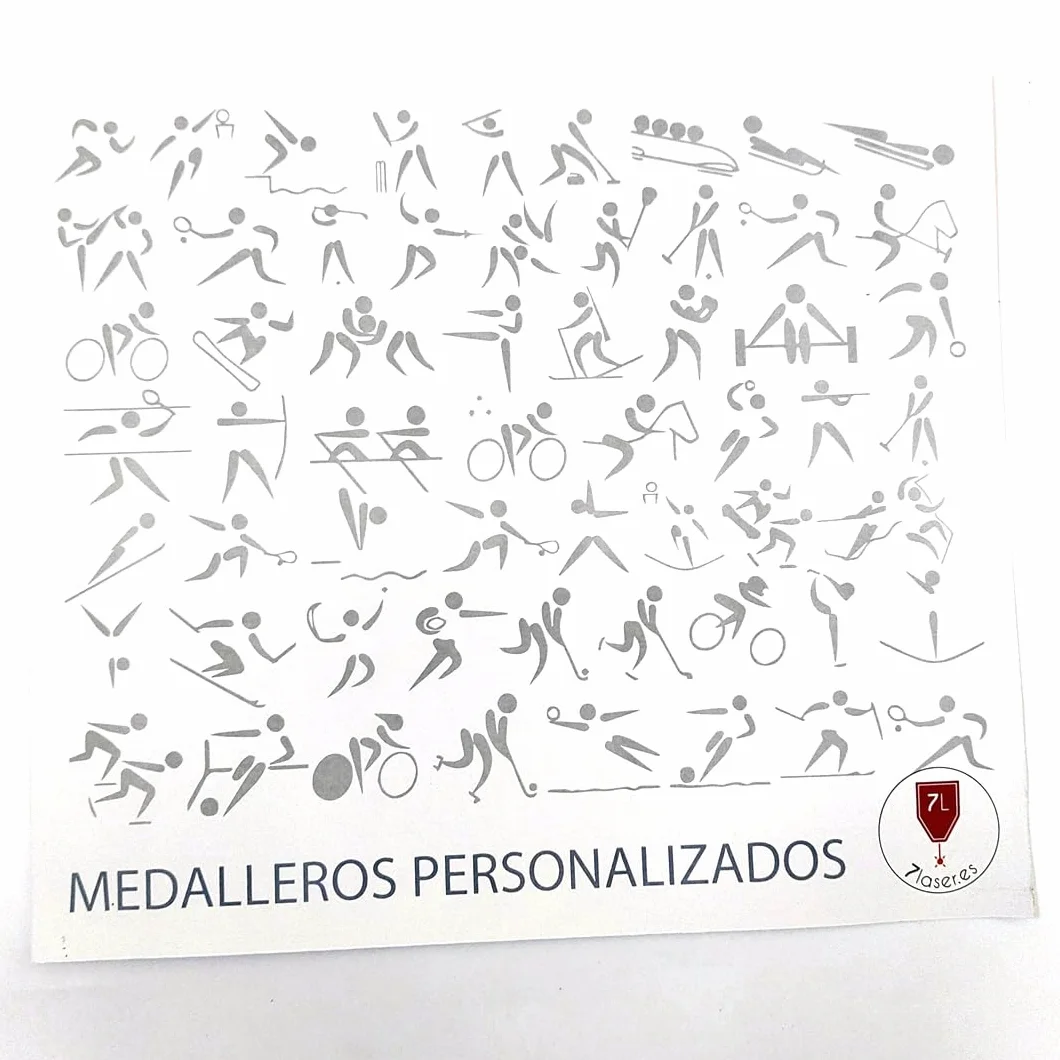 Colgador de Medallas de Madera Personalizado con Nombre, Soporte Organizador para Deportes