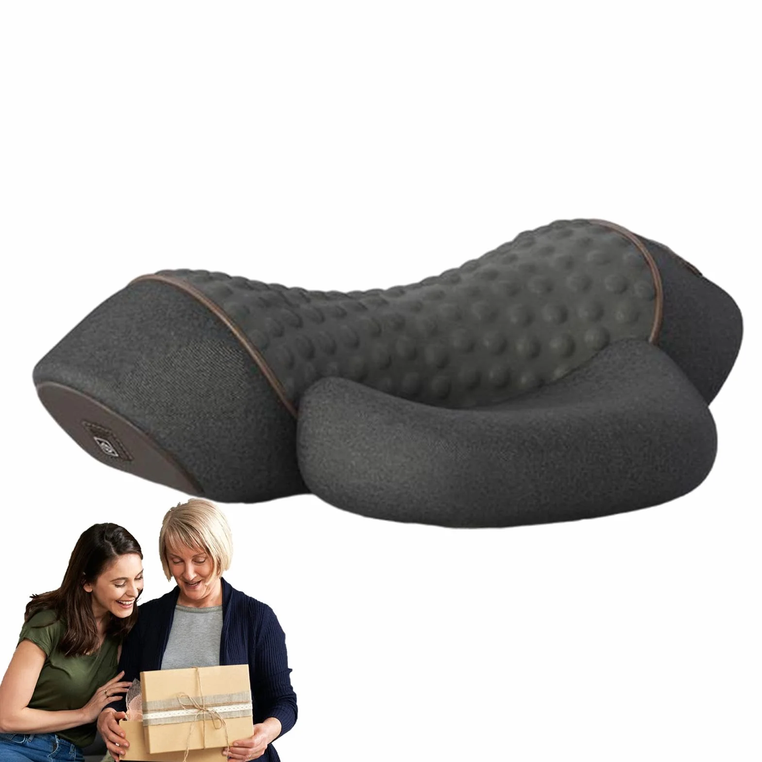 Almohada portátil de espuma viscoelástica 3 en 1 para cuello, hombros y espalda