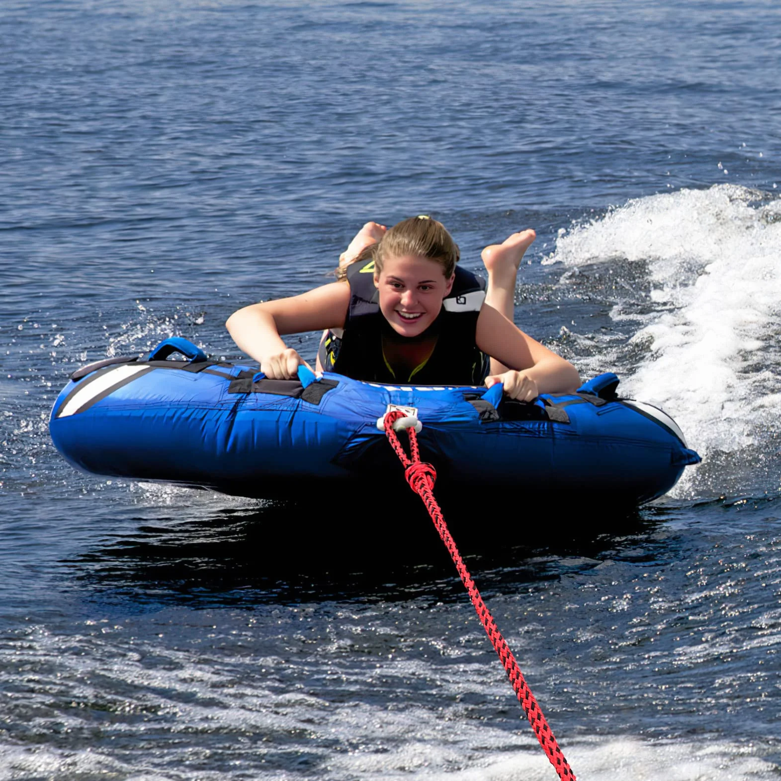 Cuerda de esquí acuático Wakeboard: Cuerda de Remolque Ajustable para esquí acuático, Cuerda de Remolque para Barco, esquí náutico, Despertador