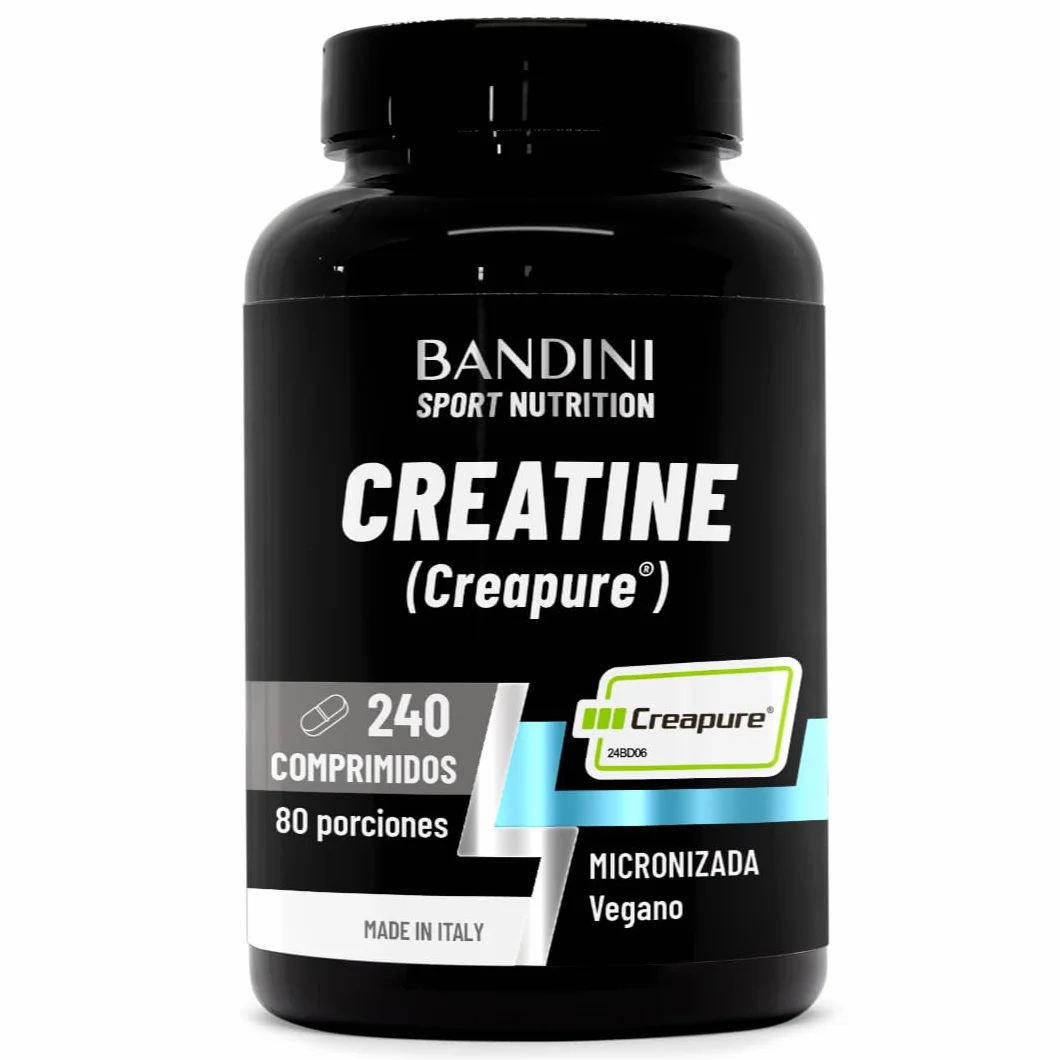 Bandini Creatine CREAPURE Monohidrato 240 Comprimidos Suplemento Deporte Gimnasio Vegano