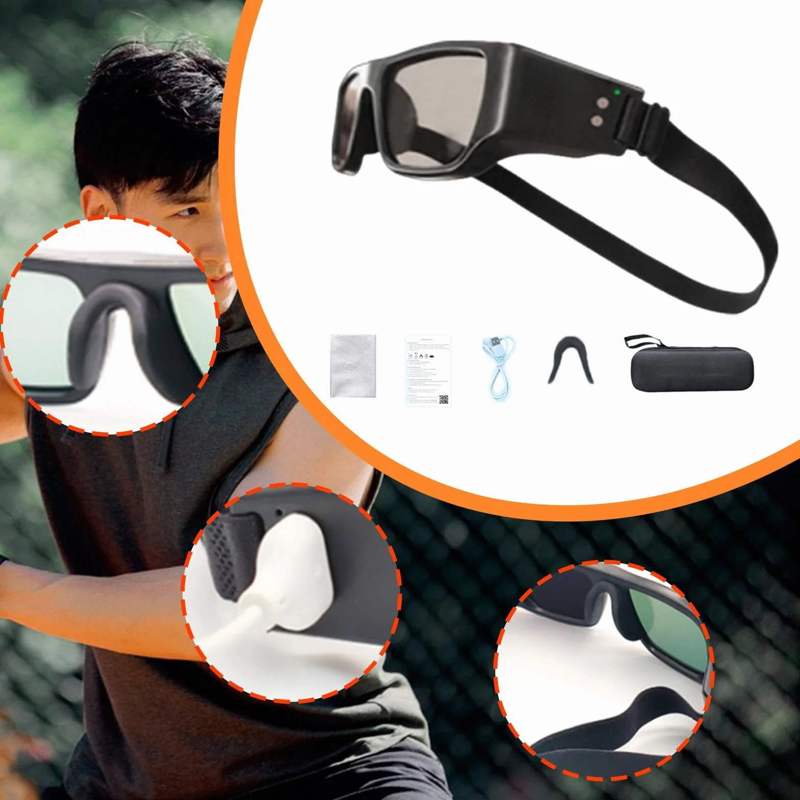 Gafas Estroboscópicas de Entrenamiento Visual para Coordinación Mano-Ojo