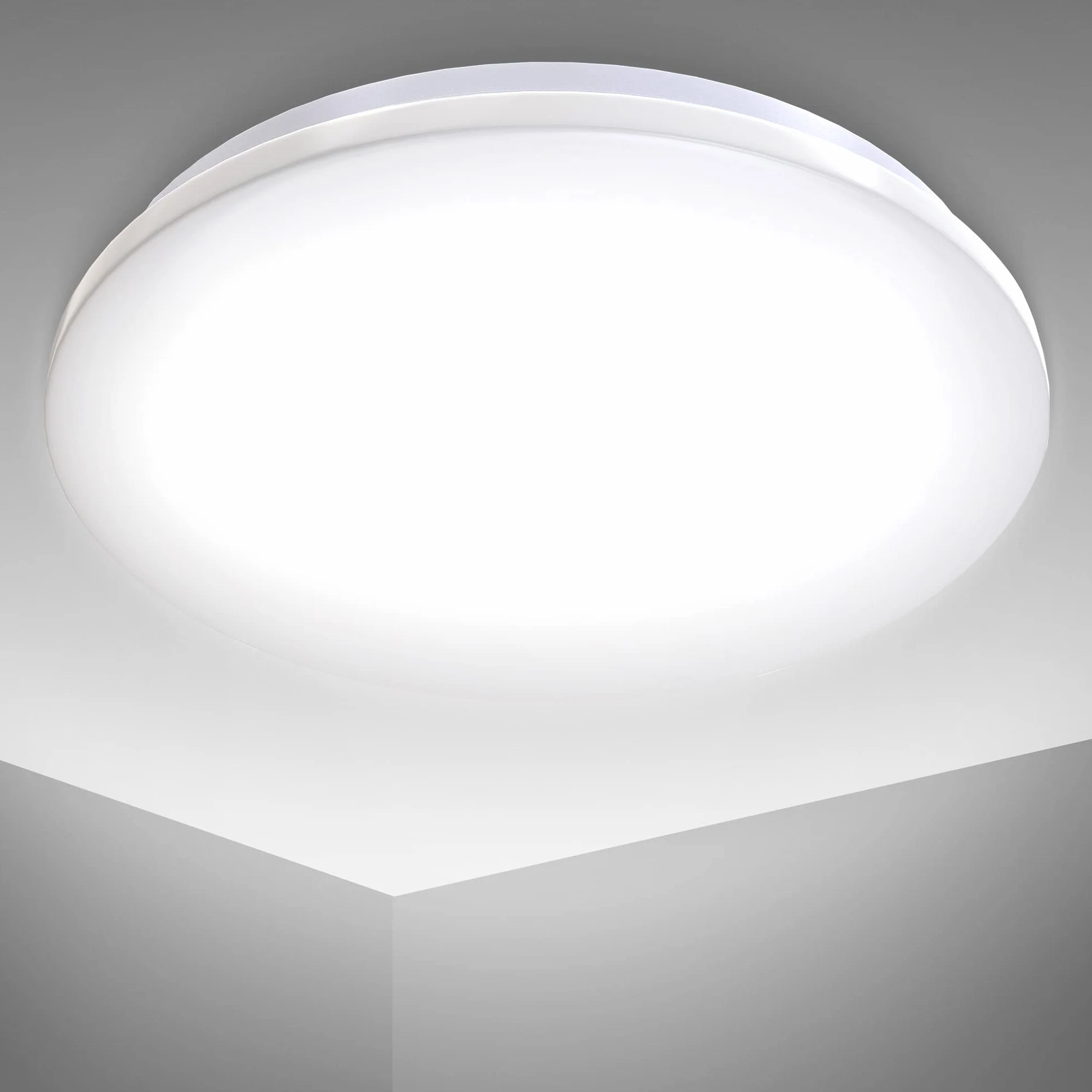 B.K.Licht Lámpara de techo LED Plafón Ø30 cm IP44 Impermeable 4000K 1200LM