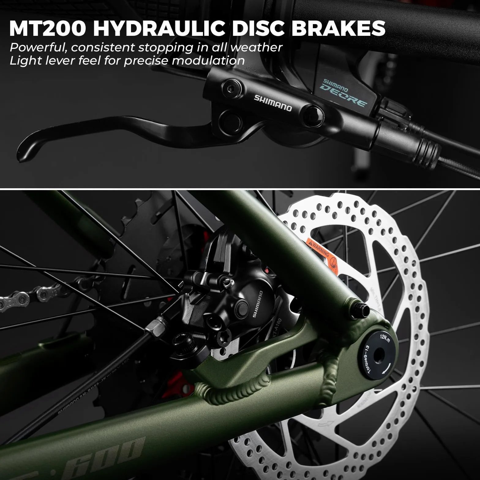 ROCKBROS MT·600 Bicicleta de Montaña Hardtail 29", Cuadro de Aluminio, 1x12 Velocidades, Horquilla de Aire 140 mm, Frenos de Disco Hidráulicos, Neumáticos Antipinchazos, Eje Pasante