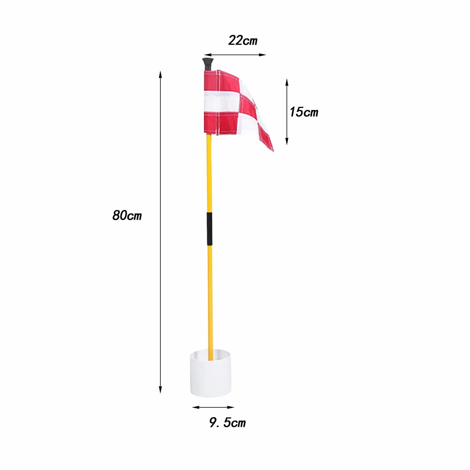 Bandera de Putting Green de Golf y Copa para Agujeros, Práctica de Putting, Asta de Bandera de Fibra de Vidrio, Astas de Bandera de Golf