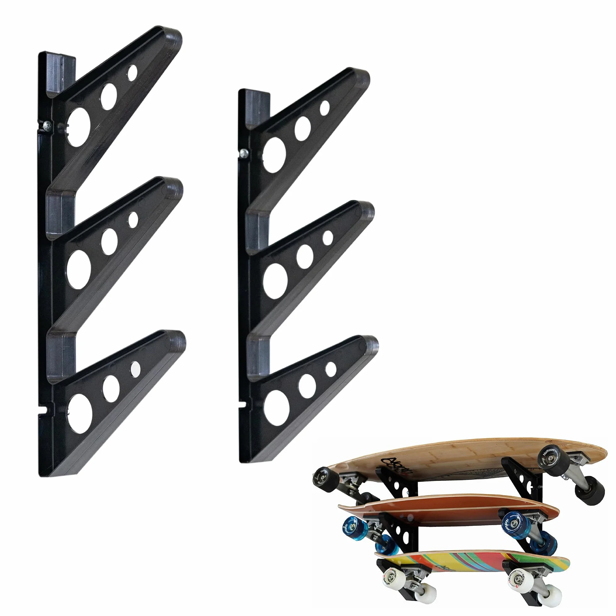 StoreYourBoard Bastidor de skateboard 3 tablas