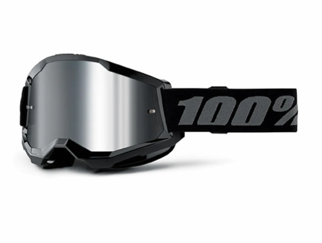 Gafas de Ciclismo 100% Accuri 2, Negro, Lente Espejo Oscuro