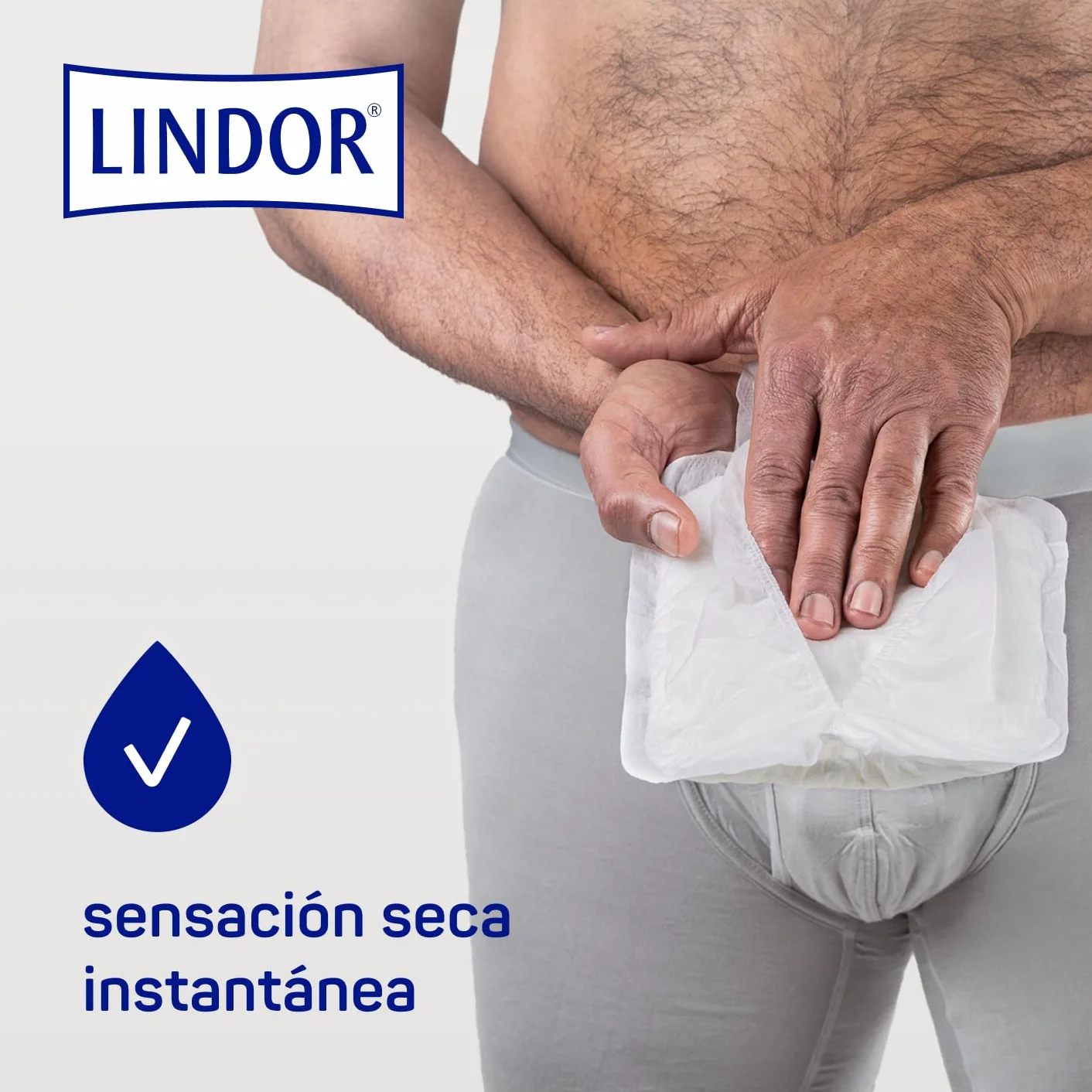 Lindor Protectores para Hombres con Pérdidas de Orina, Super, Compresas Absorbentes Incontinencia, 14 uds