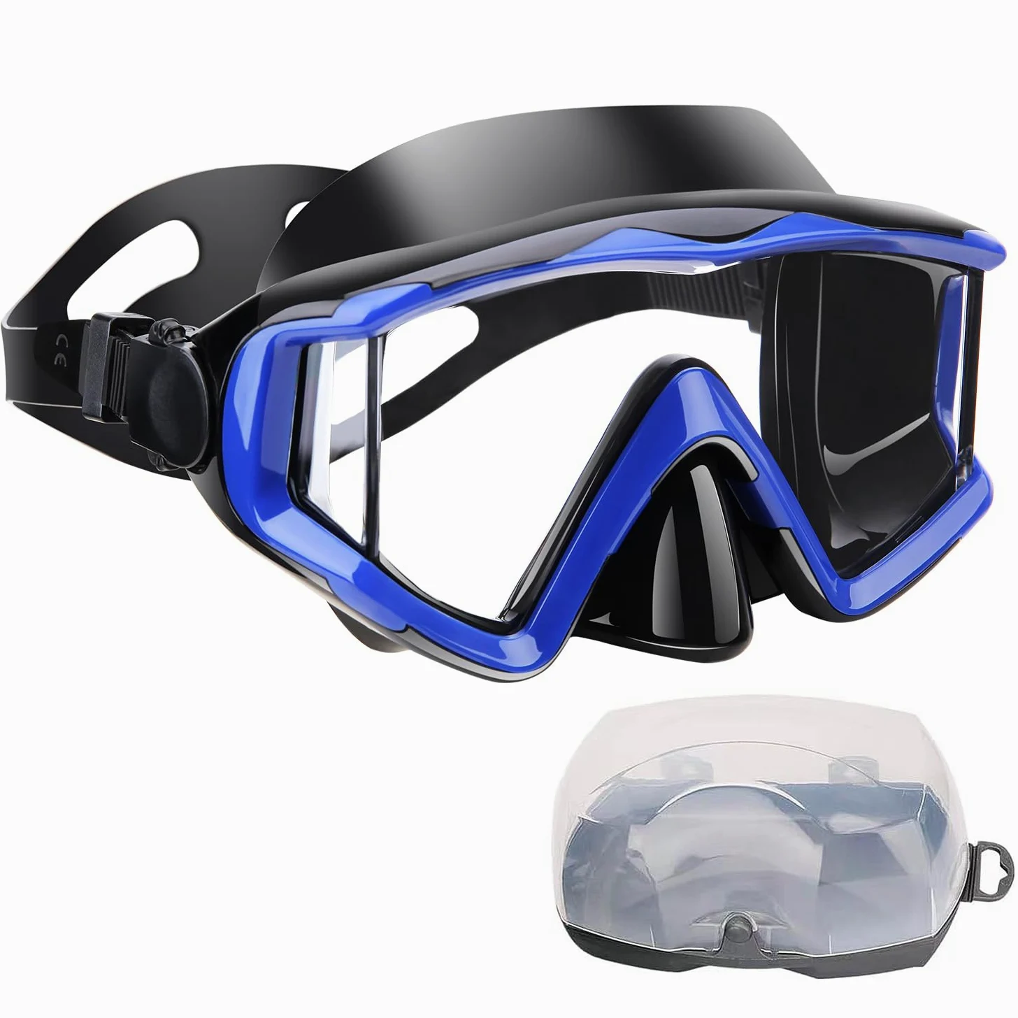 AQUA A DIVE SPORTS Máscara de buceo antivaho para adultos - Azul