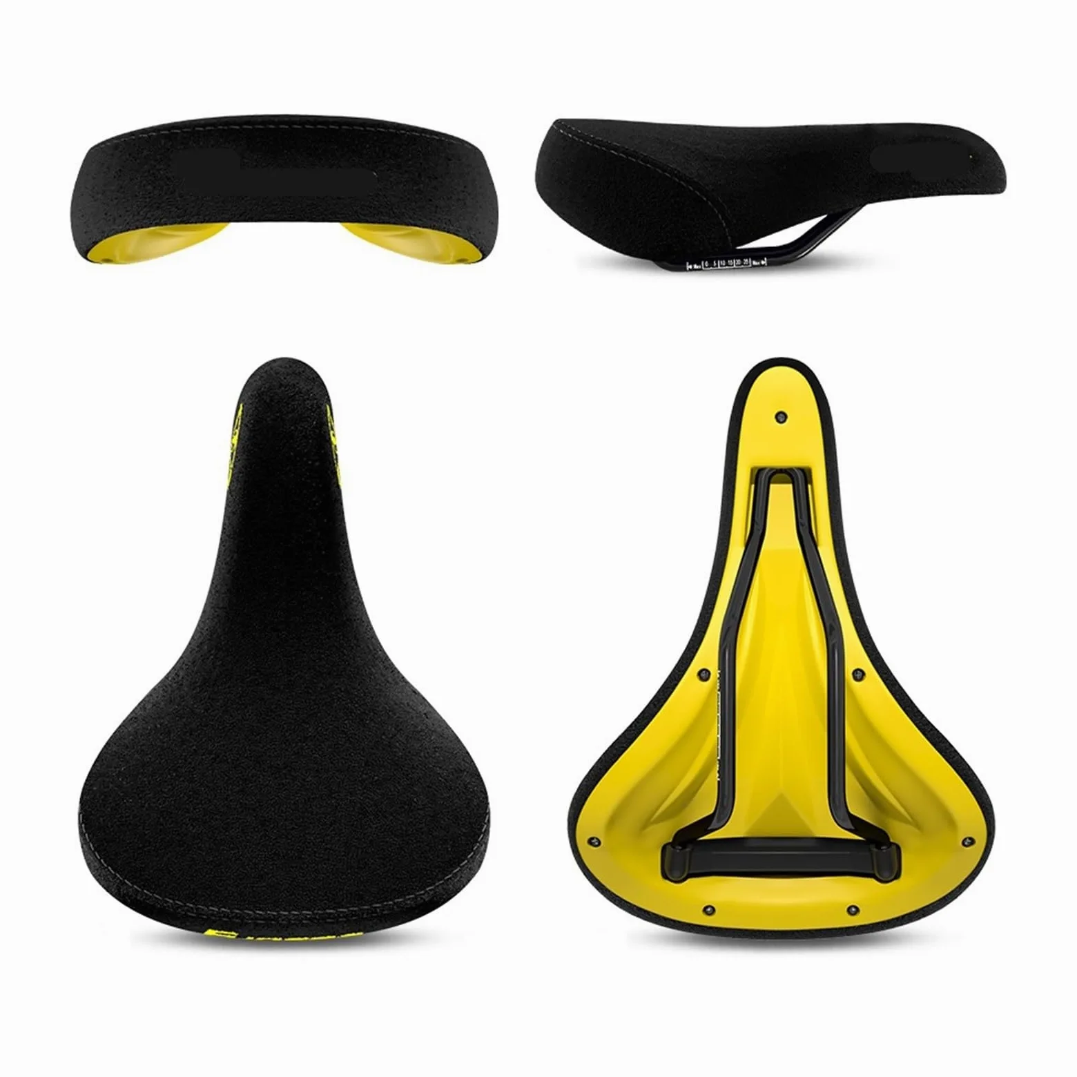 Genérico Sillín De Bicicleta Wheelie Stunt BMX Cruiser, Franela, Riel De 8mm, Asiento De Bicicleta Eagle Eye