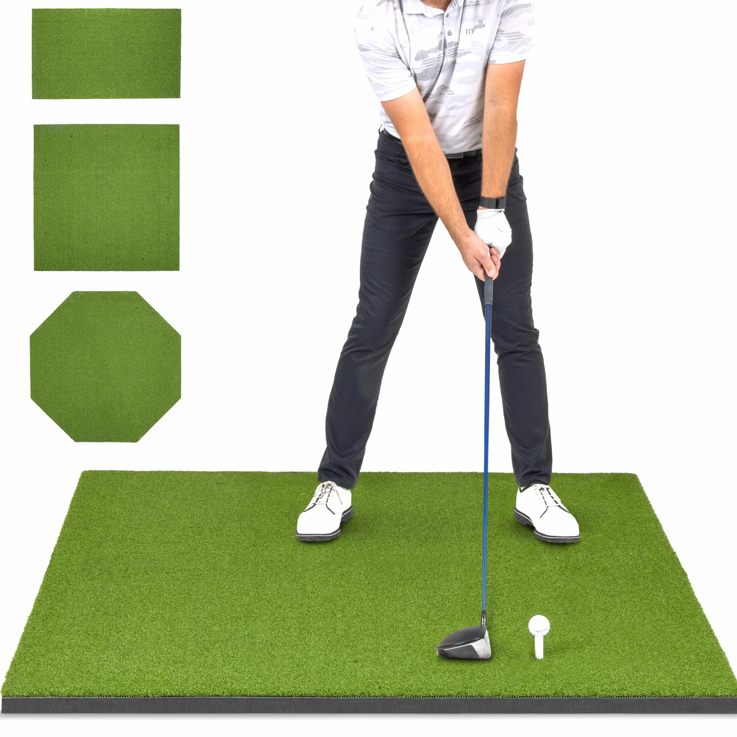 GoSports Pro - Alfombra de Golf para Practicar en Interiores y Exteriores. Esterillas de césped para Entrenamiento, simuladores de Golf y prácticas