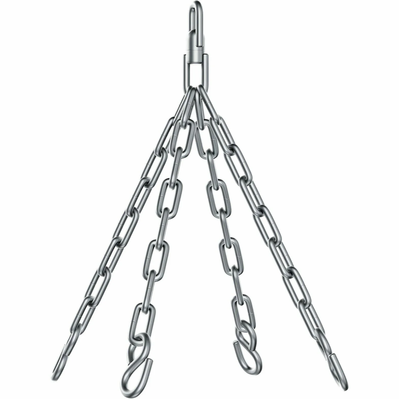 Athletics Gear Cadena de 4 Brazos con Giro para Saco de Boxeo – Cadenas de Acero Reforzado con Gancho Giratorio 360°, Soporte para Boxeo, MMA y Kickboxing, Carga Máx. 100 kg