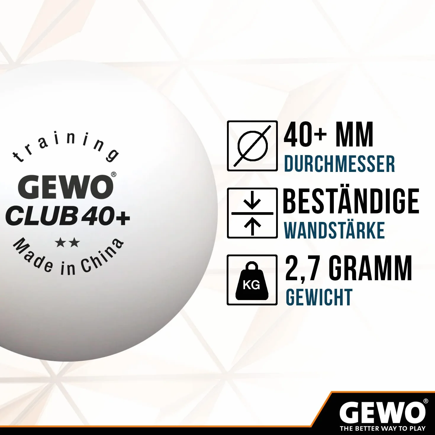 GEWO Club 40+ Piłka treningowa 72 sztuki