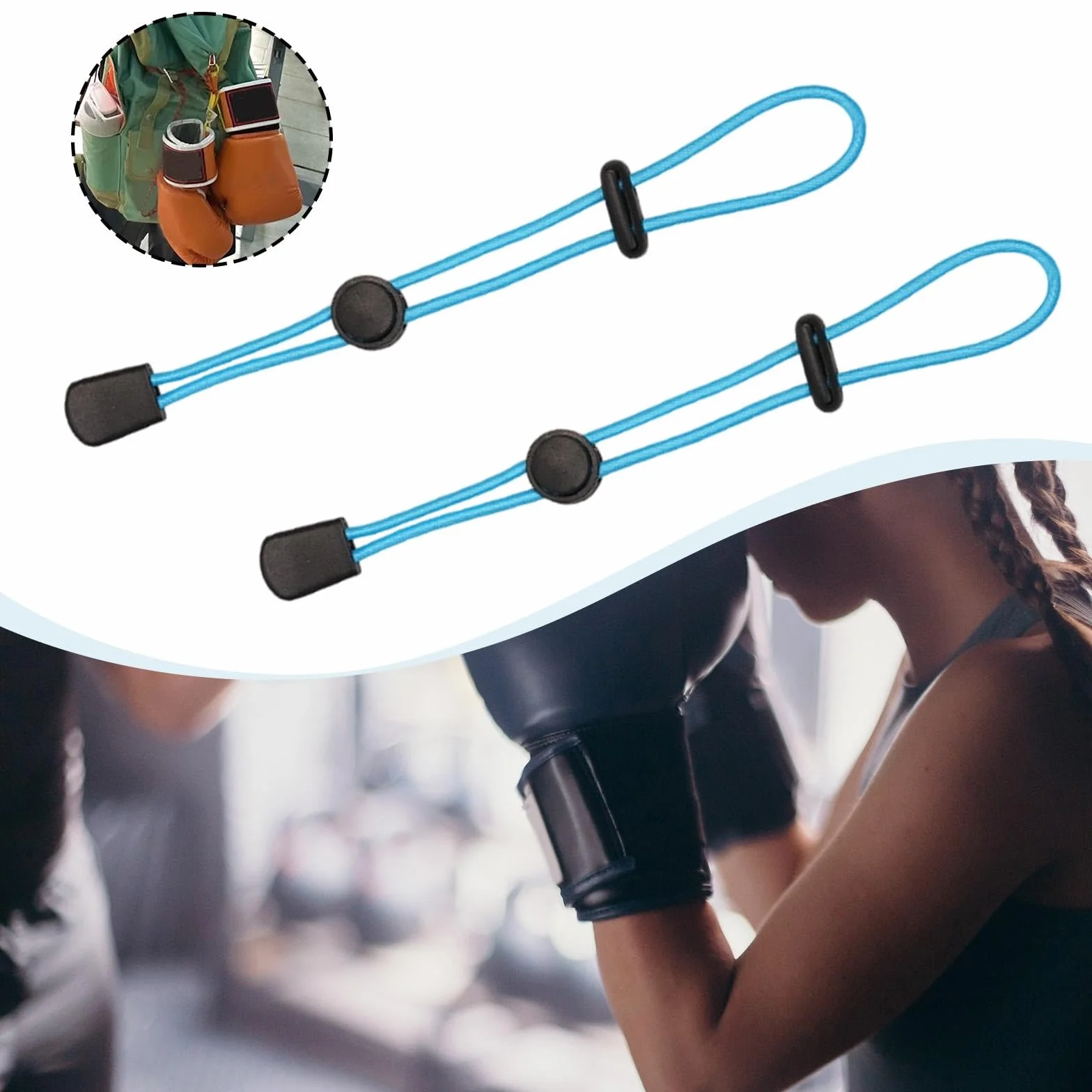 Correa de Transporte para Guantes de Boxeo, Colgador, Percha de Entrenamiento, Estante de Almacenamiento, Correa Ajustable para Saco de Boxeo,