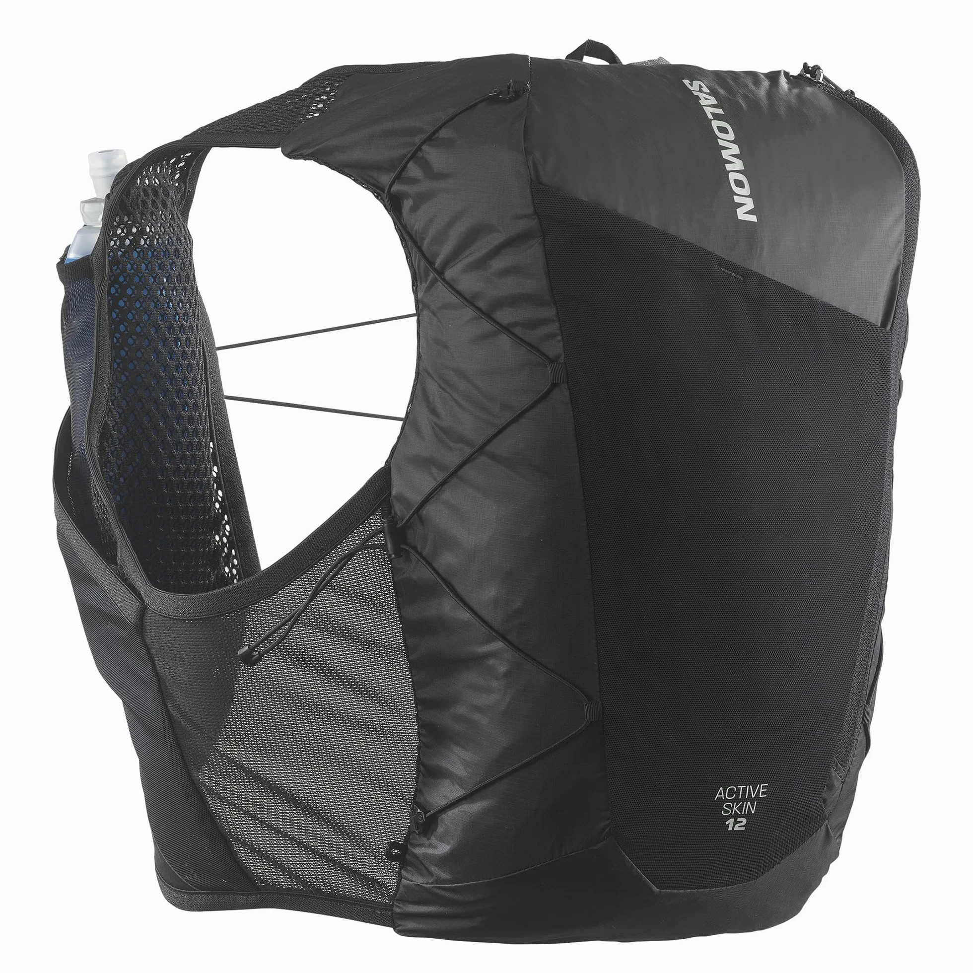 Salomon Active Skin 12 Set, Bolsillos Pecho hidratación, Comodidad SensiFit, Almacenamiento senderos Ultra Seguro