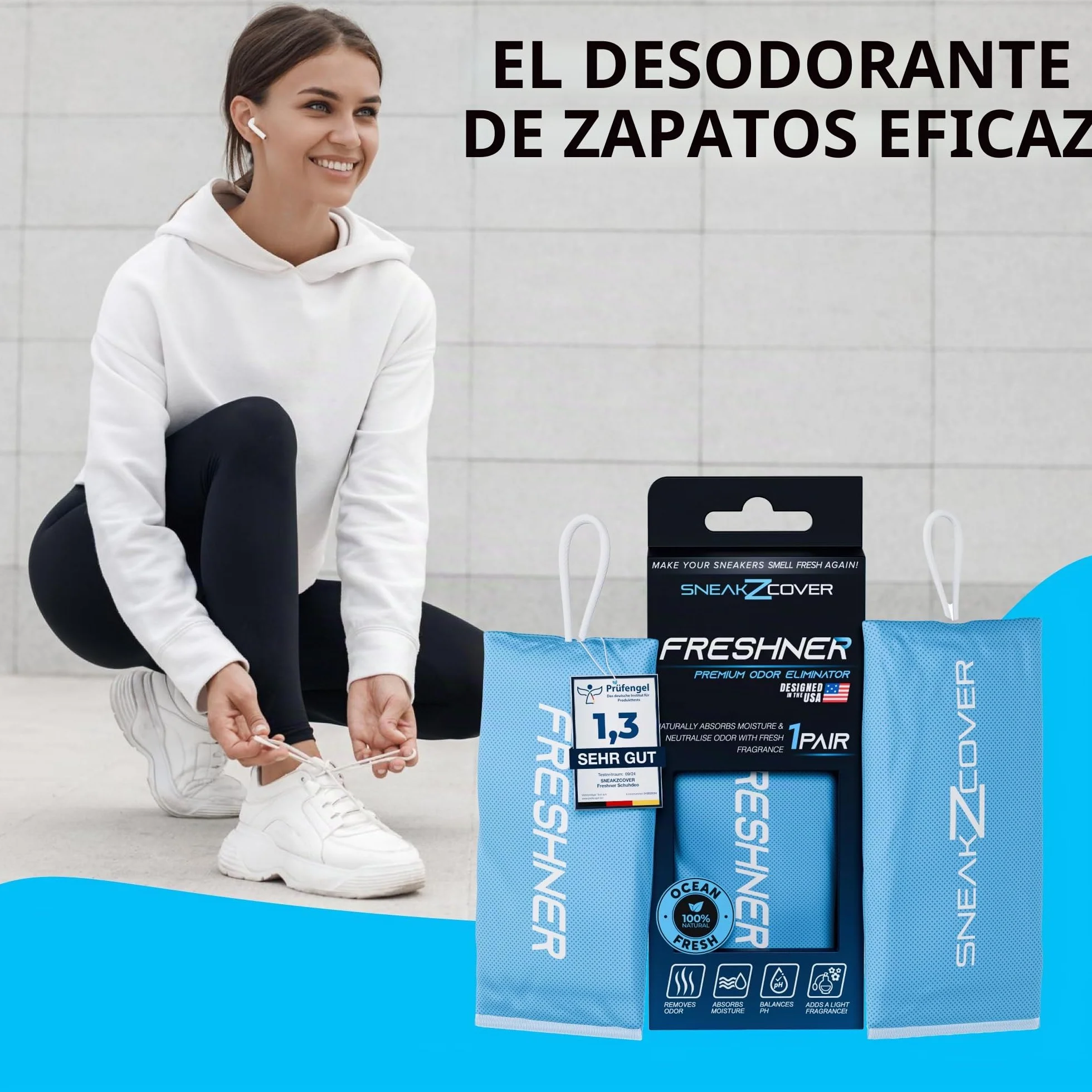 Desodorante de zapatos contra pies sudorosos, elimina olores, fragancia fresca para calzado deportivo