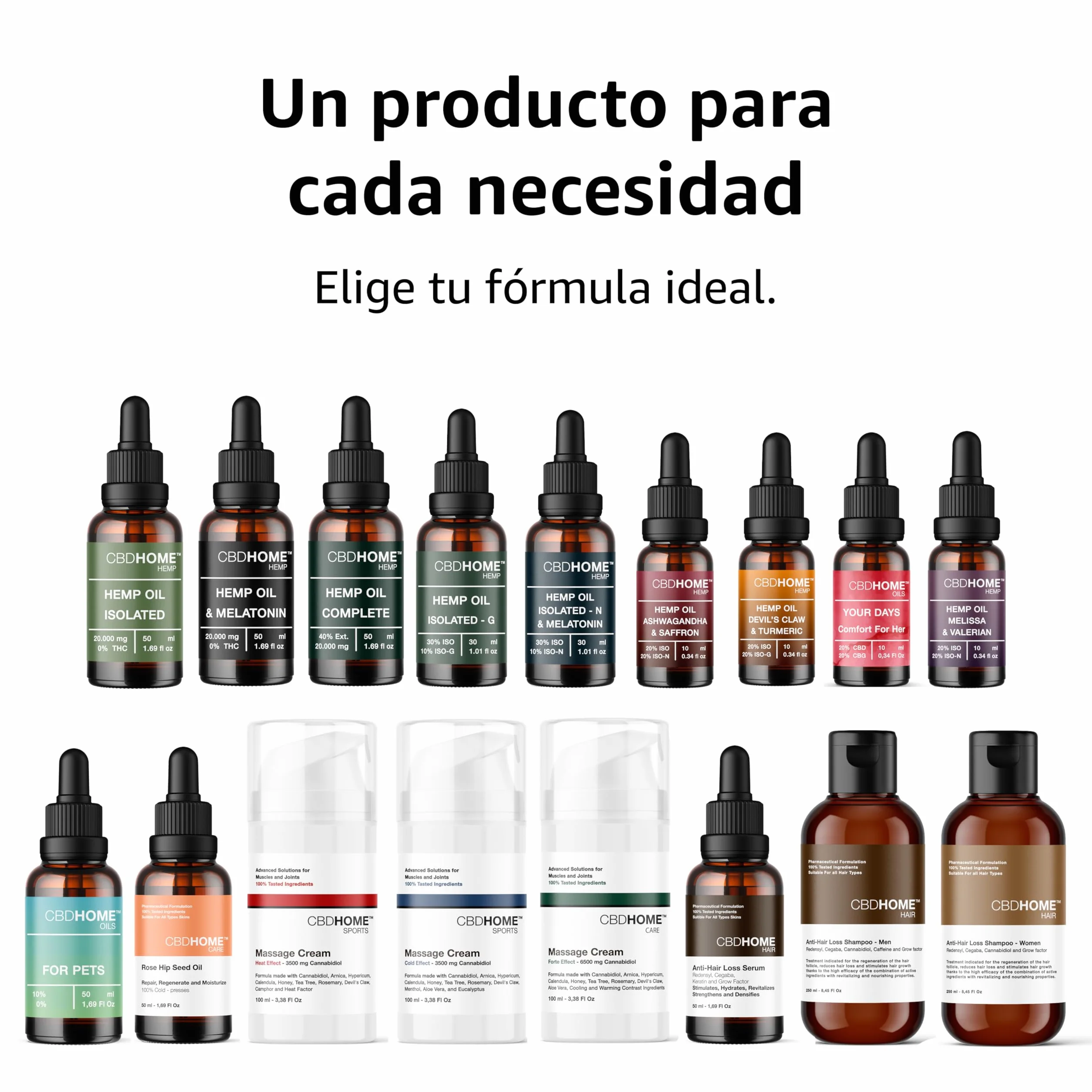 CBHOME Aceite de Semilla de Cáñamo 30% + ISO-N 10% 30 ml Ecológico Prensado en Frío