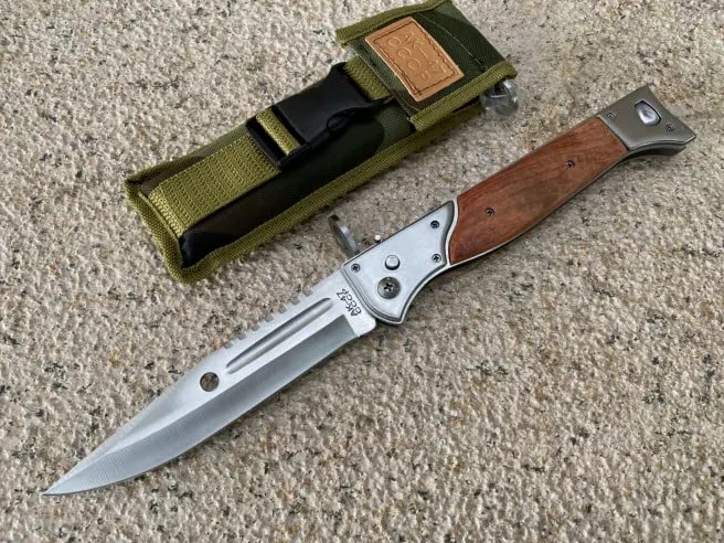FARDEER Knife Cuchillo de herramienta para acampar al aire libre KA47,15 cm Hoja forjada con precisión de, Herramienta de Camping para Pesca, Caza, Actividad Deportiva