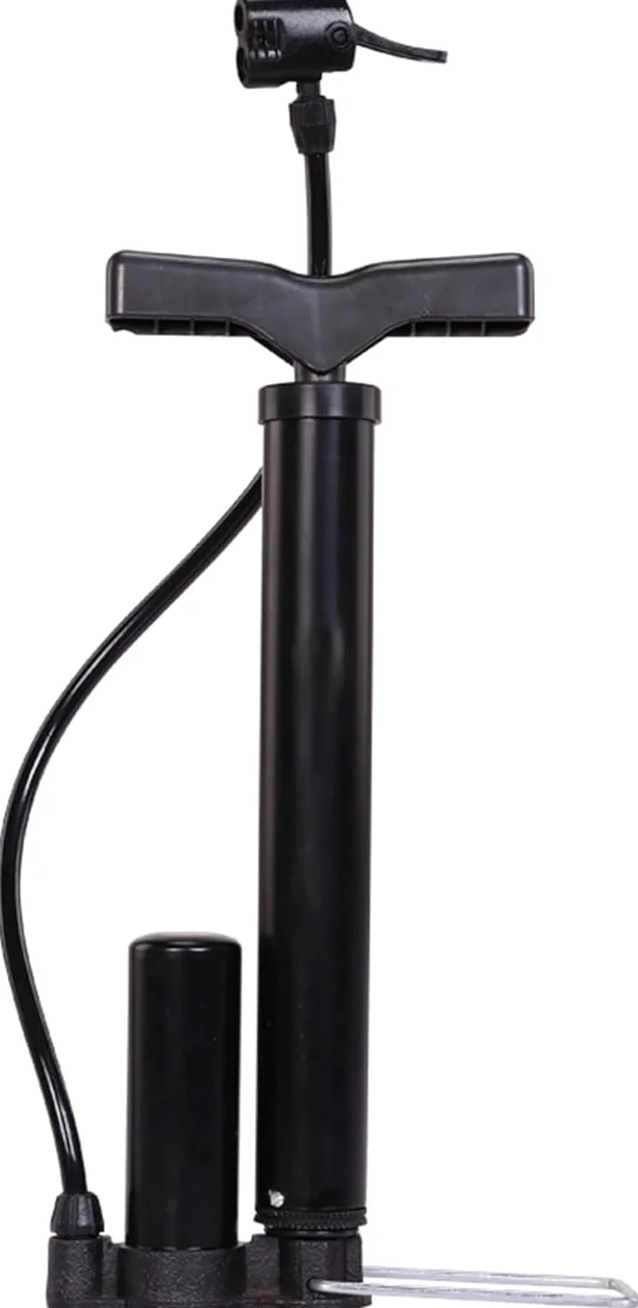 Bomba de Bicicleta portátil, de pie, con Amortiguador de Alta presión, fácil de Usar con válvula de Bomba de Bicicleta - 120/160 PSI (Color: Corta con Columna de Aire)