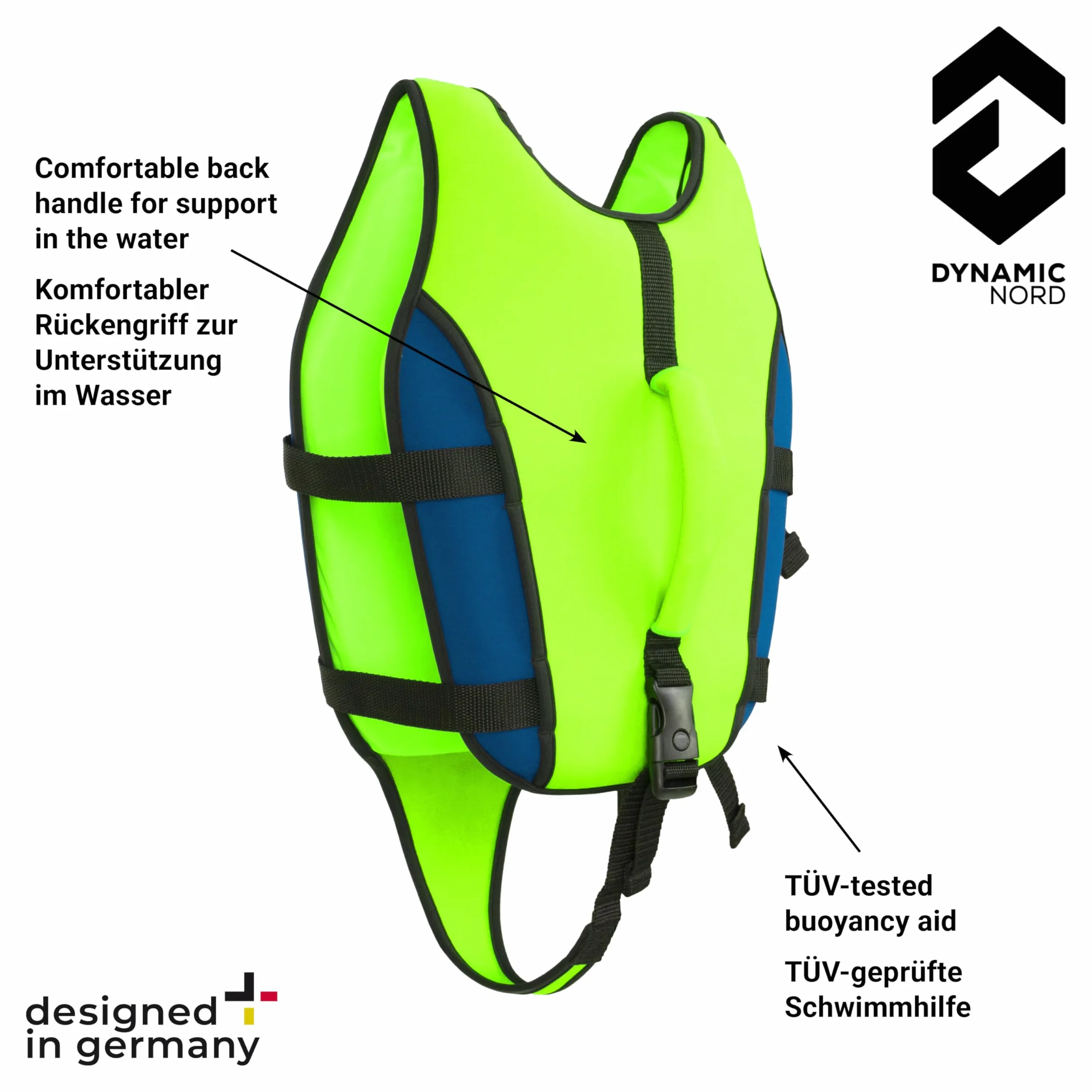 Chaleco de Natación Premium para niños - Diseñado en Alemania - Ayuda de natación de 15-19 kg y 19-30 kg, Ayuda de flotabilidad, Chaleco de flotabilidad, Swim Vest