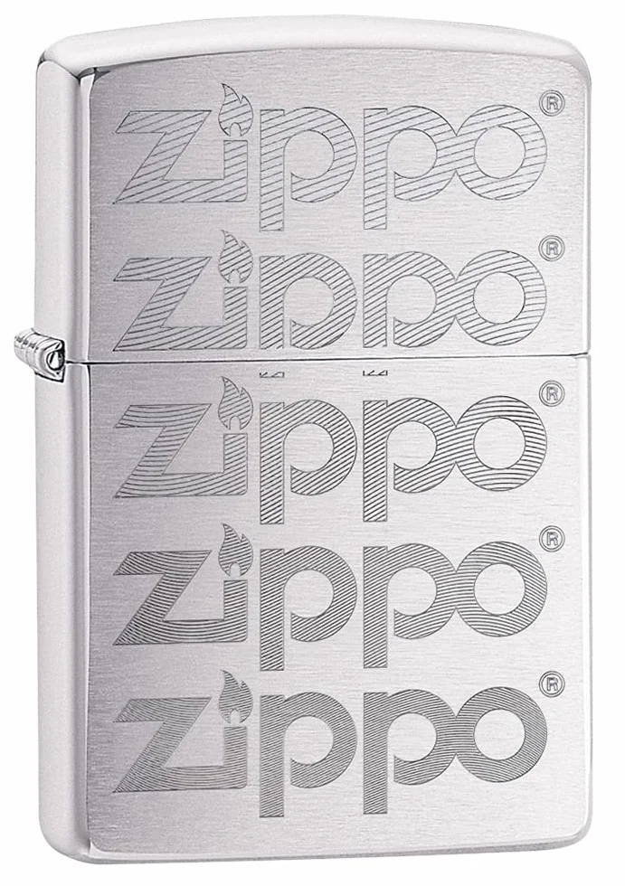 Zippo Encendedor a Prueba de Viento Recargable Cromo Cepillado