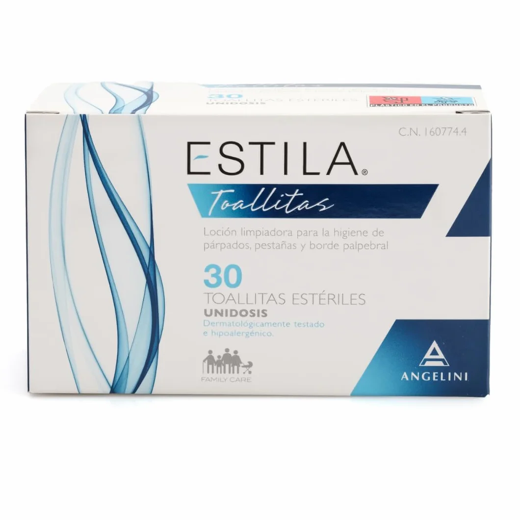 Estila Toallitas oftálmicas limpiadoras con Aloe vera y Hamamelis - 30 unidosis estériles