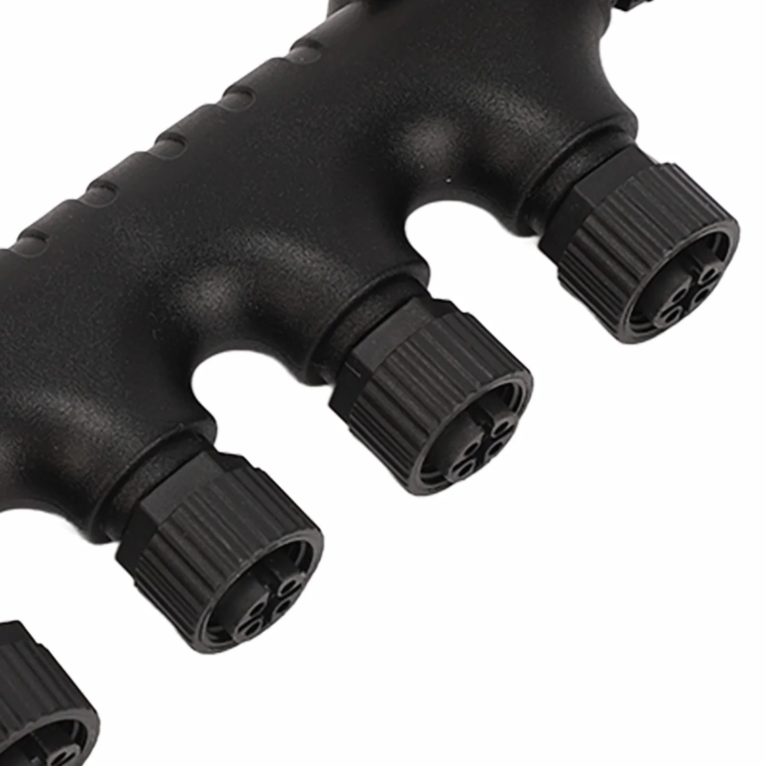 Akozon Conector NMEa 2000 T, para NMEa 2000 N2K Conector en T de 4 Puertos M12 5 Pines IP67 a Prueba de Agua para Redes Lowrance
