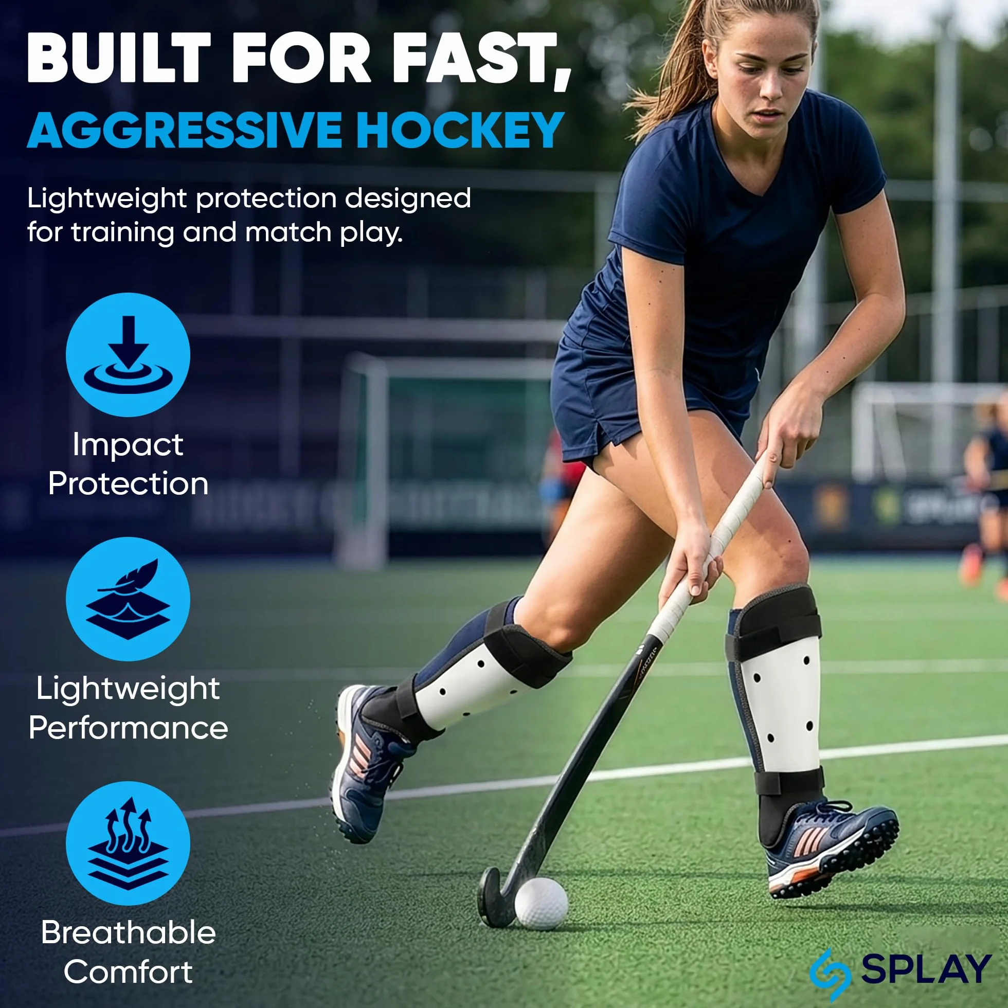 ES Splay Club Hockey Shin Pad