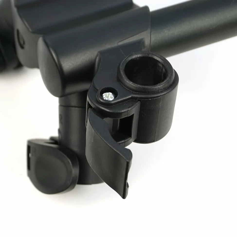 Hirisi Tackle Fishing Rod-Pod - Soporte para cañas de pescar de aluminio y soporte para caña de pescar con bolsa para la pesca de carpa, soporte para cañas de pescar con altura y ancho ajustable
