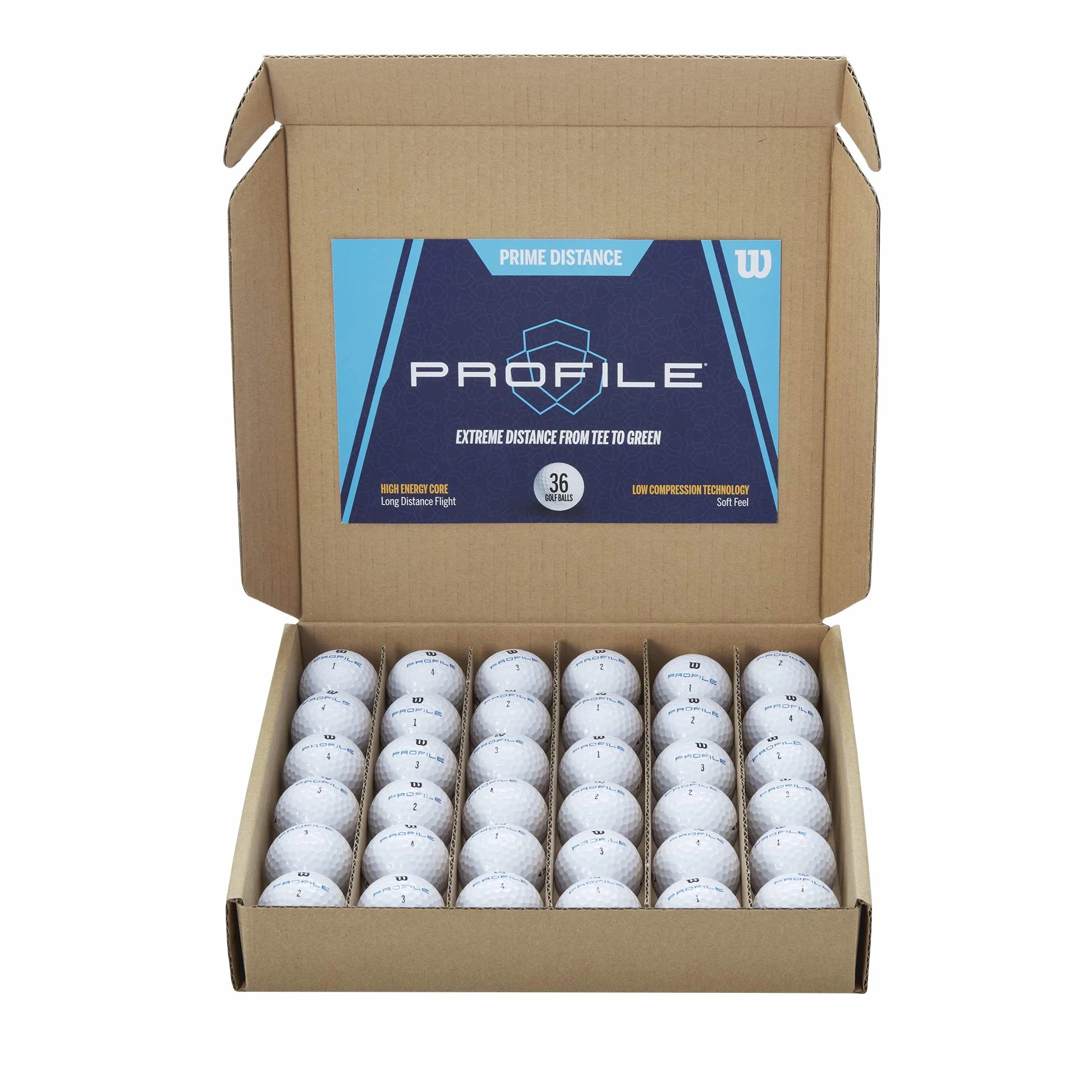 Wilson Pack de 36 Pelotas de Golf Profile Distance