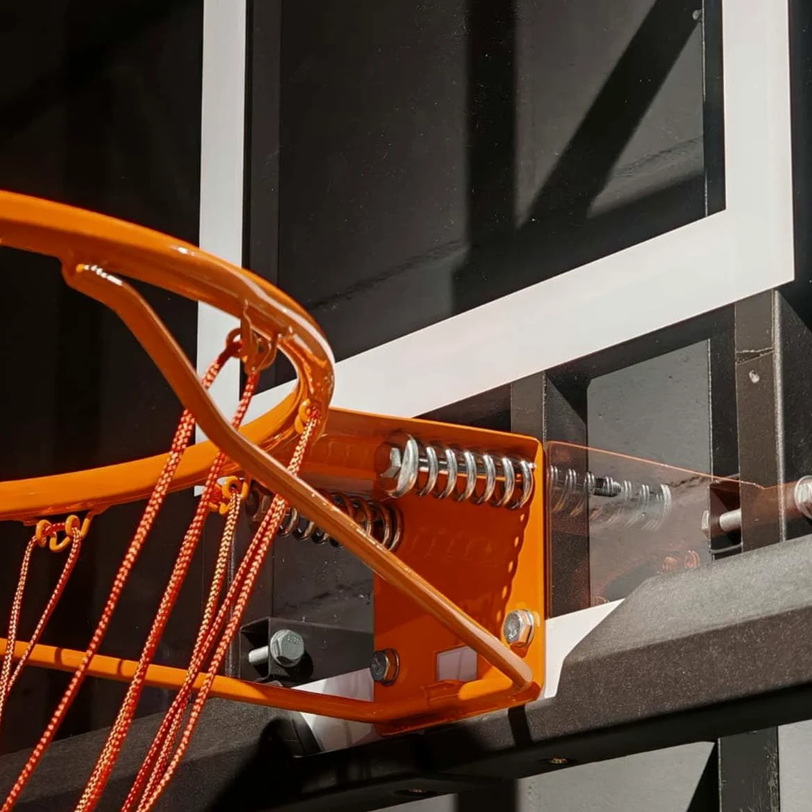 Canasta de Baloncesto de Pared Raycool Smash 710 | Gran Tablero de 126x80cm | Aro 45cm | Soporte de Pared | Protectores Resistentes