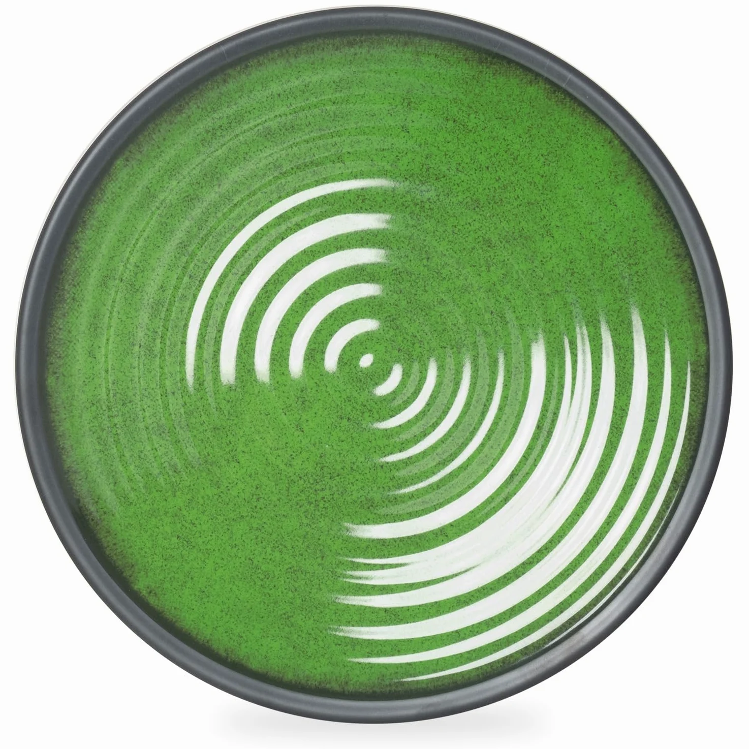 Juego de vajilla de melamina para camping, 4 personas, color verde piedra + 4 tazas de piedra tazas de café, vajilla de pícnic, barbacoa