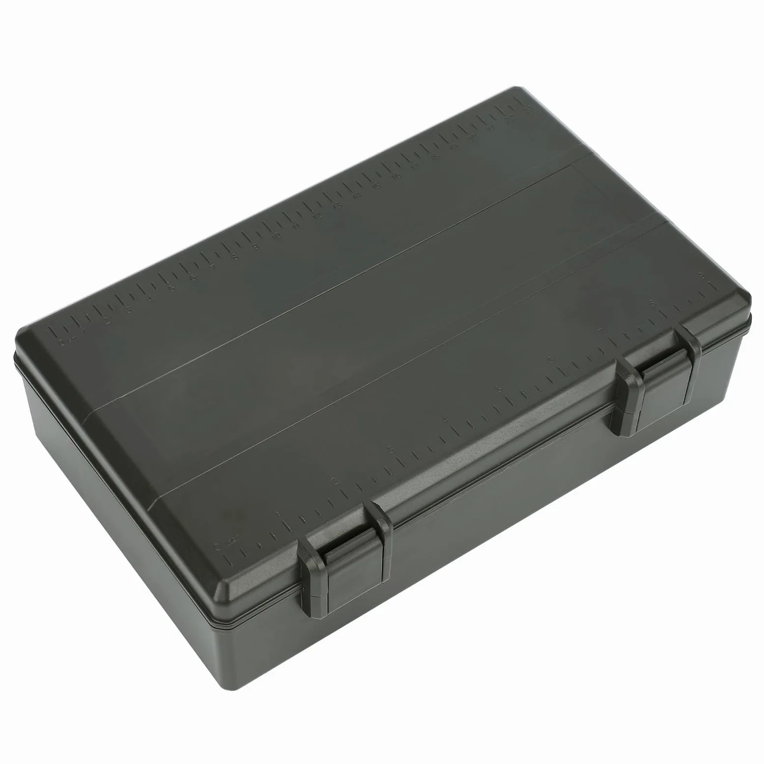 Cryfokt Caja de Aparejos de Pesca de Carpa con Báscula, Amplio Espacio de Almacenamiento para Entusiastas del Aire, Hecha de Plástico ABS, 1 Pieza (Caja de almacenamiento de pesca multifuncional)