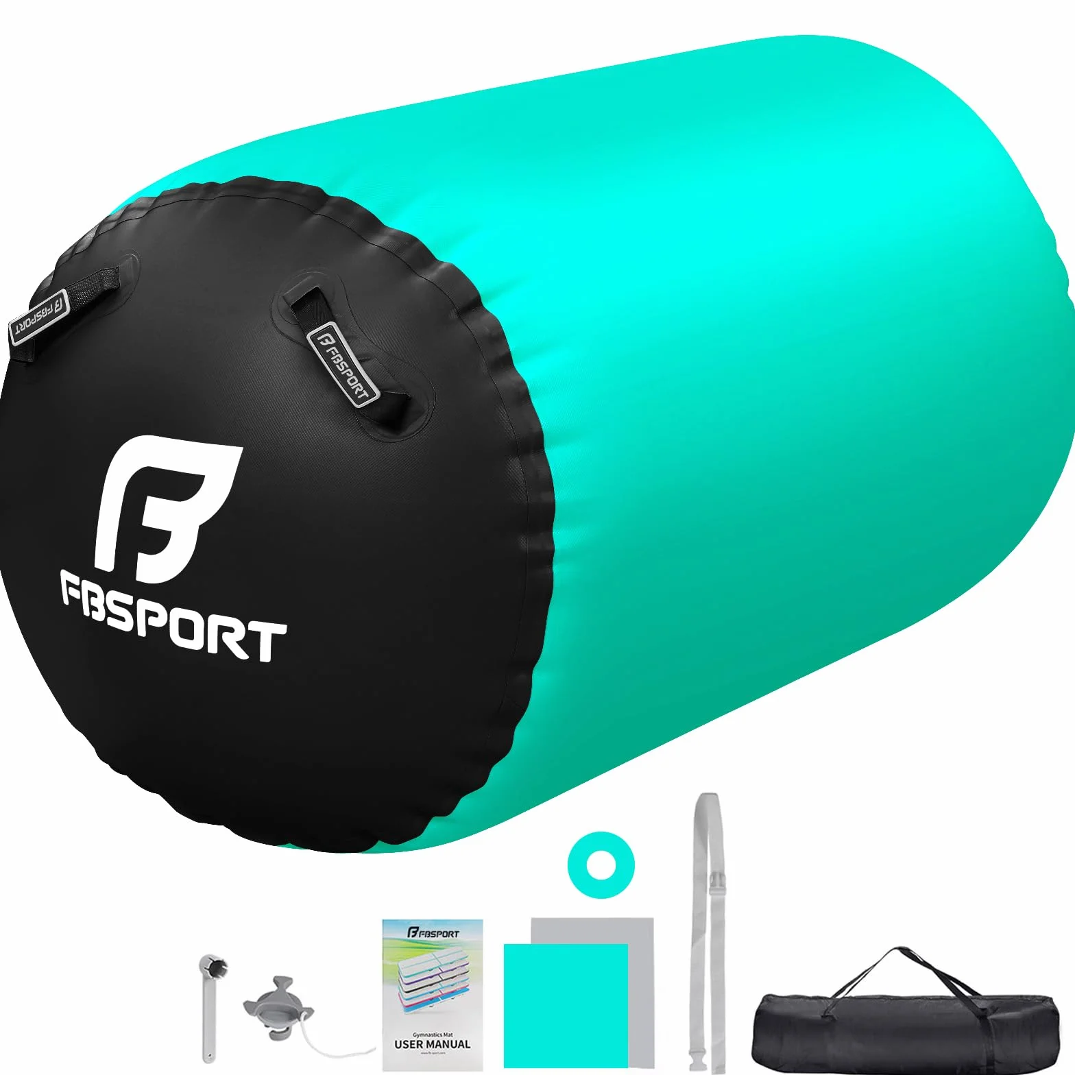 FBSPORT Air Roller 100x60 cm Yoga Gymnastik Zylinder Gym Air Barrel Tumbling Track Sportmatte