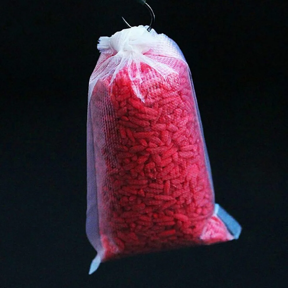 POFET PVA - Bolsas de pesca de carpa, bolsa de cebos solubles en agua rápida para aparejos de boilie, equipo de pesca de carpas, accesorios de aparejos