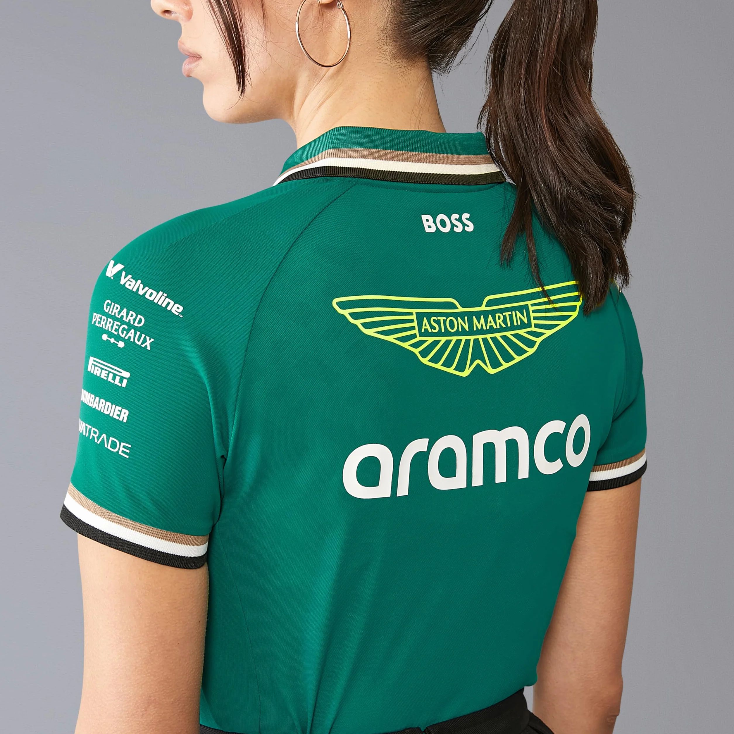Polo Team 2024 para mujer, color verde, verde, M
