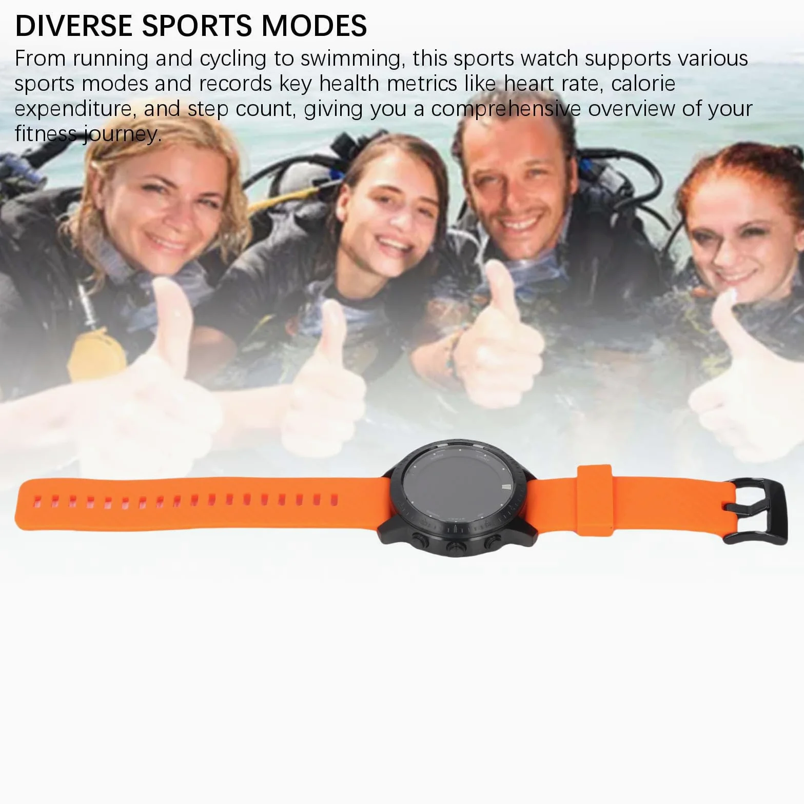 Tbest Reloj con Computadora de Buceo Impermeabilización Profesional Profundidad de Trabajo de 328 Pies Duración de la Batería Reloj de Pulsera Subacuático con Computadora de BuceoD Actividades de
